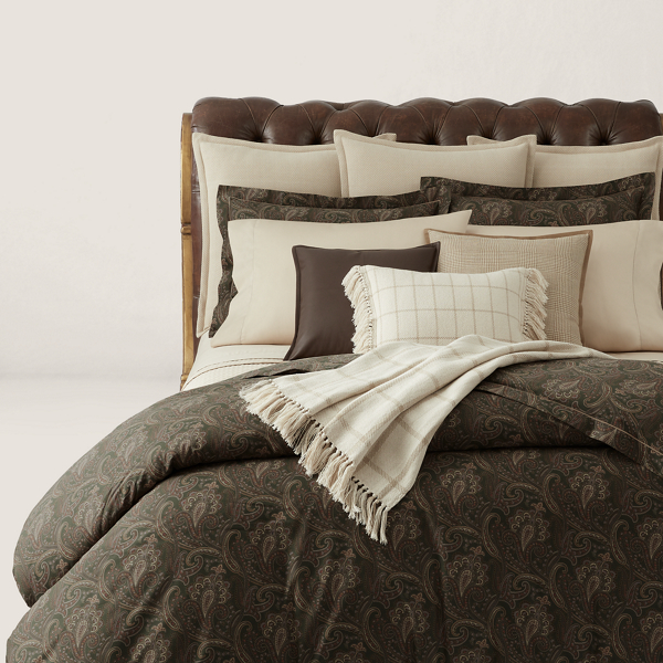 Brown Ellis Throw Pillow Ralph Lauren Home 4
