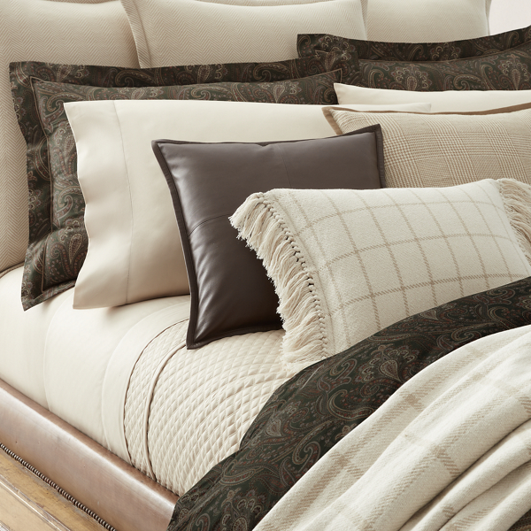 Brown Ellis Throw Pillow Ralph Lauren Home 6
