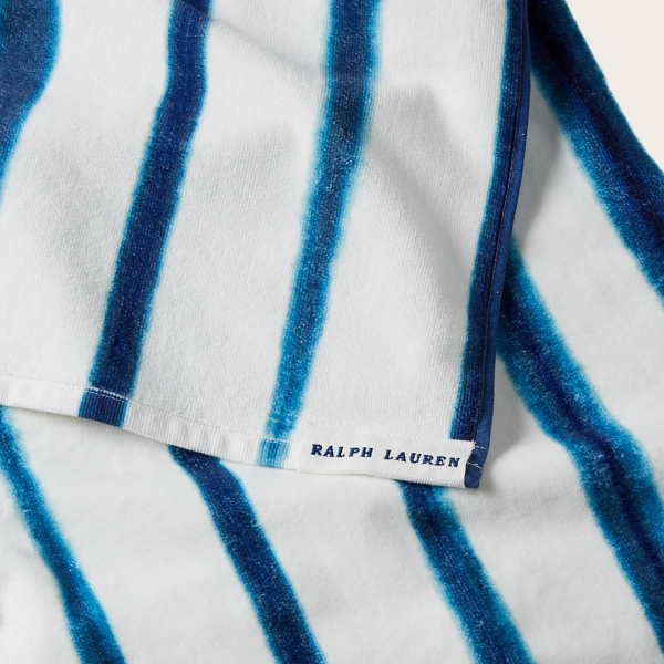 Blue/White Coastal Stripe Beach Towel Ralph Lauren Home 3