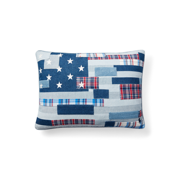 Ramsey Patchwork Flag Throw Pillow