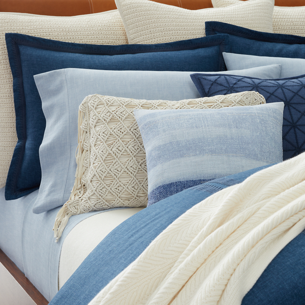 Blue Baycrest Throw Pillow Ralph Lauren Home 6
