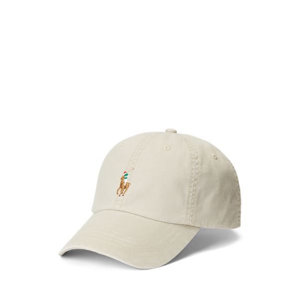 Khaki Tan Stretch-Cotton Twill Ball Cap Polo Ralph Lauren for fall 1