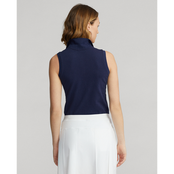 Refined Navy Tailored Fit Performance Sleeveless Polo Ralph Lauren Golf 4