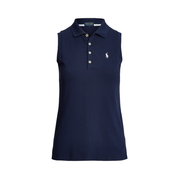 Refined Navy Tailored Fit Performance Sleeveless Polo Ralph Lauren Golf 2