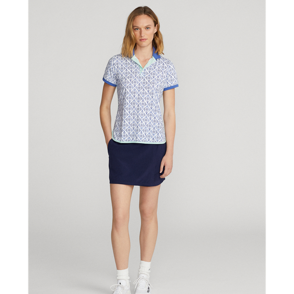 Polo graphique en jersey Ralph Lauren Golf en Carreau Kal&eacute;idoscope bleu 4