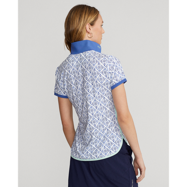 Polo graphique en jersey Ralph Lauren Golf en Carreau Kal&eacute;idoscope bleu 5