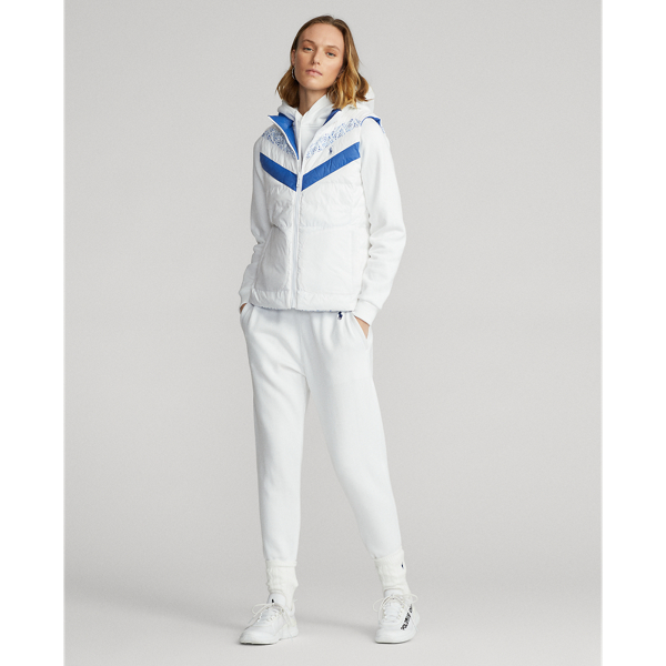 Wasserabweisende Wendeweste Ralph Lauren Golf in Ceramic White Multi 3
