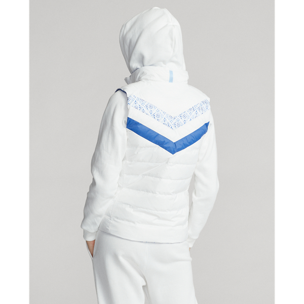Wasserabweisende Wendeweste Ralph Lauren Golf in Ceramic White Multi 4