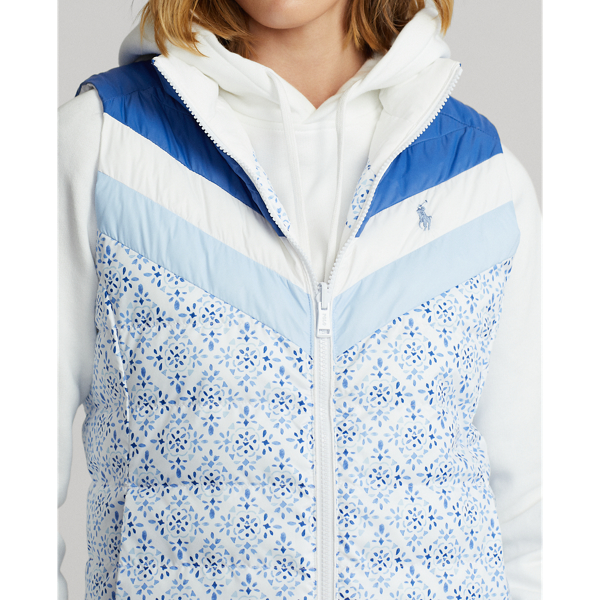 Wasserabweisende Wendeweste Ralph Lauren Golf in Ceramic White Multi 6