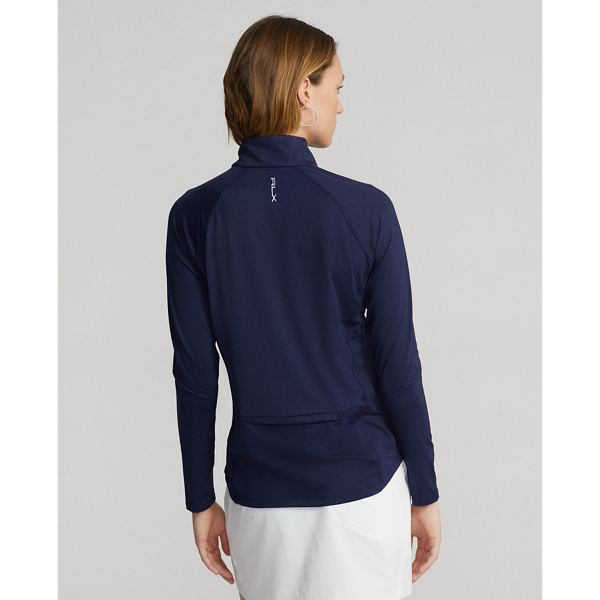 Refined Navy Jersey Quarter-Zip Pullover RLX 4