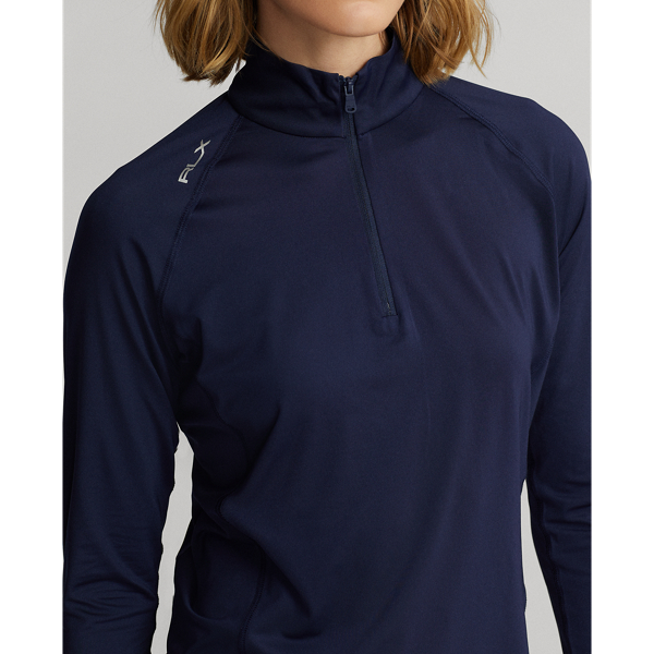 Refined Navy Jersey Quarter-Zip Pullover RLX 5