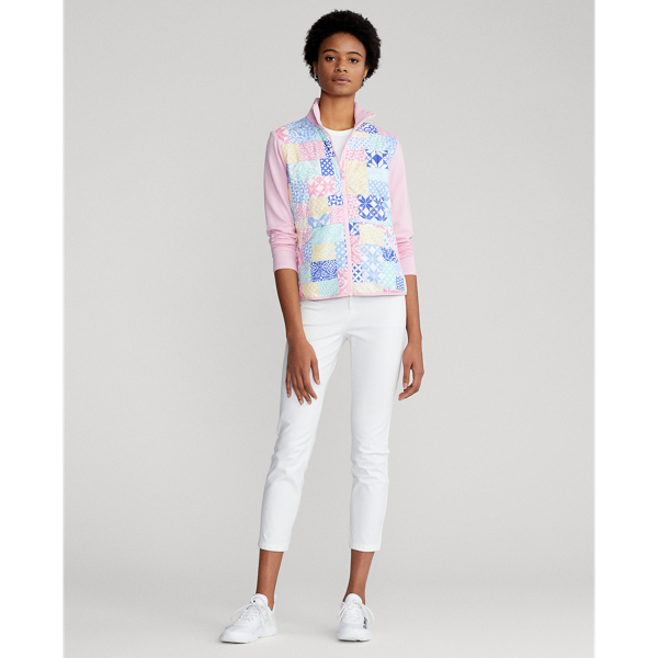 Taylor Rose/Patchwork Graphic Hybrid Full-Zip Jacket RLX 4
