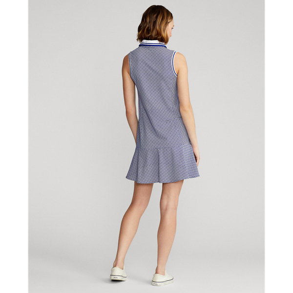 Abito in jersey con stampa RLX in Blu Liberty chiave quadra 5