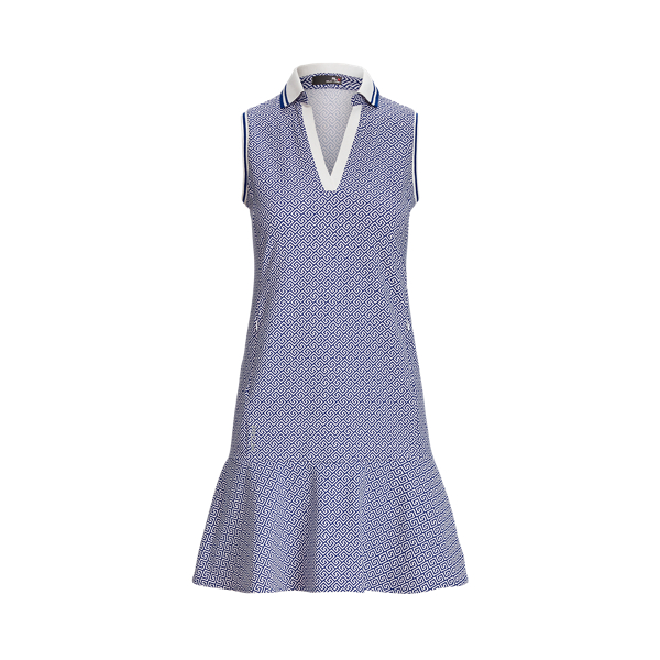 Abito in jersey con stampa RLX in Blu Liberty chiave quadra 2