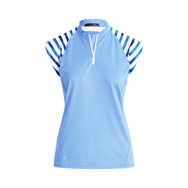 Harbour Island Blue Multi Quarter-Zip Piqu&eacute; Shirt RLX 2
