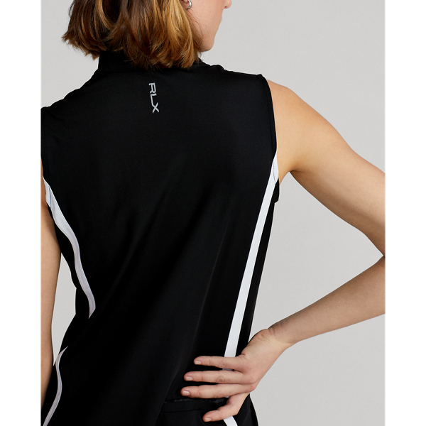 &Auml;rmelloses Performance-Jerseykleid RLX in Polo Black/Ceramic White 6