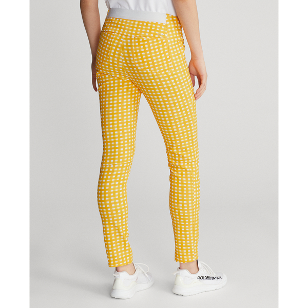 Yellow Fin Gingham Plaid Slim Stretch Trouser RLX 5