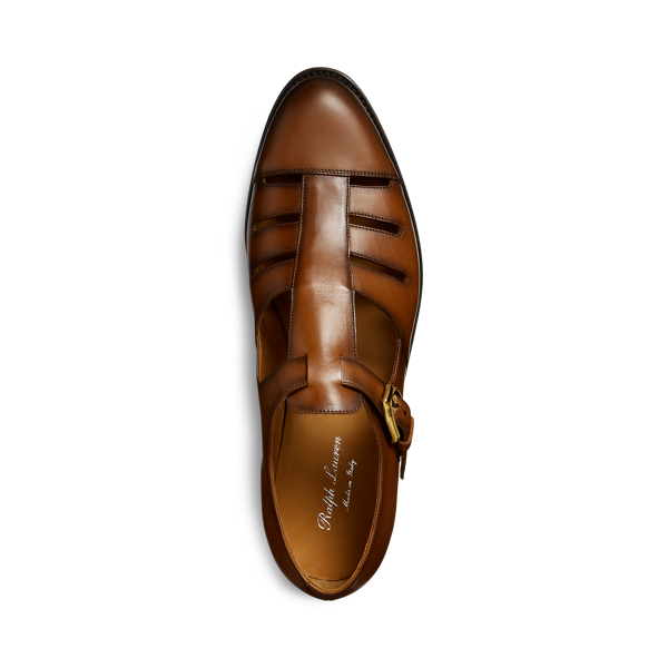 Burnished Calfskin Fisherman Sandal