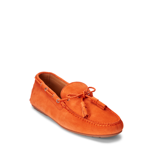 Bittersweet Orange Harold Suede Tassel Driver Purple Label 2