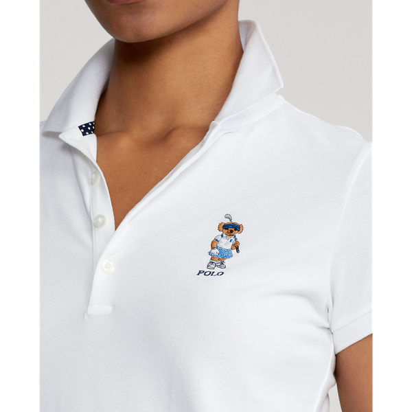 Ceramic White Polo Bear Tailored Fit Polo Shirt Ralph Lauren Golf 6