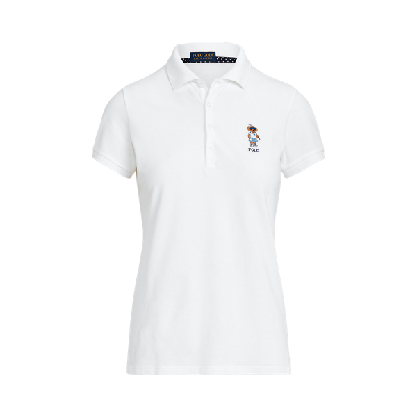 Ceramic White Polo Bear Tailored Fit Polo Shirt Ralph Lauren Golf 2