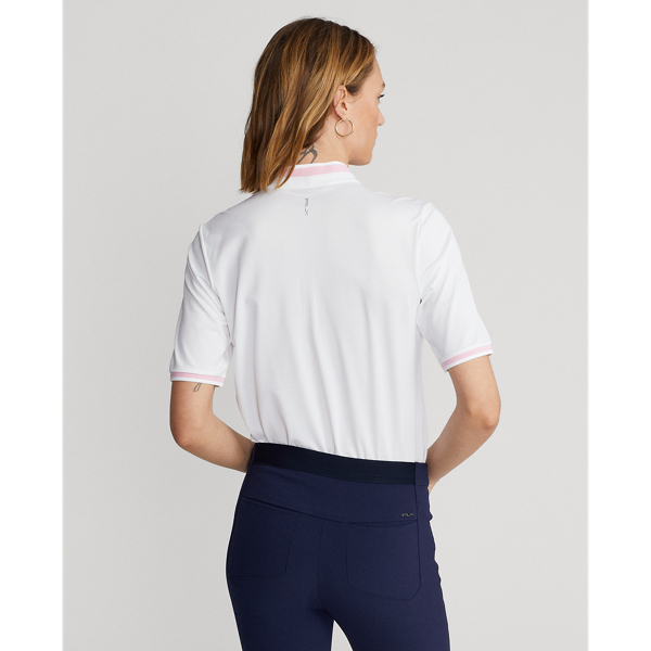 Camisa Henley Tailored Fit RLX em Ceramic White/Taylor Rose 5