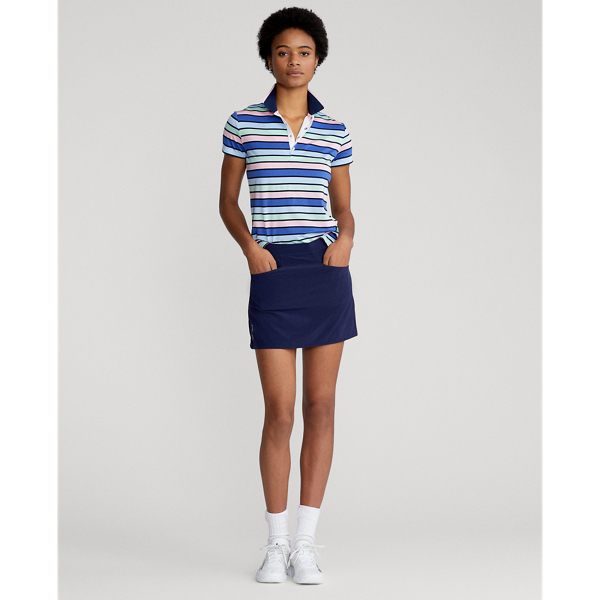 Polo ajust&eacute; &agrave; rayures RLX en Bleu libert&eacute; multi rayure 4