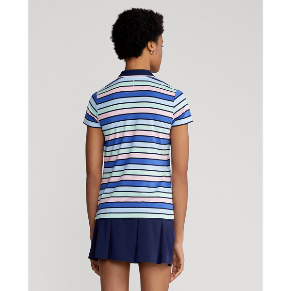 Polo ajust&eacute; &agrave; rayures RLX en Bleu libert&eacute; multi rayure 5