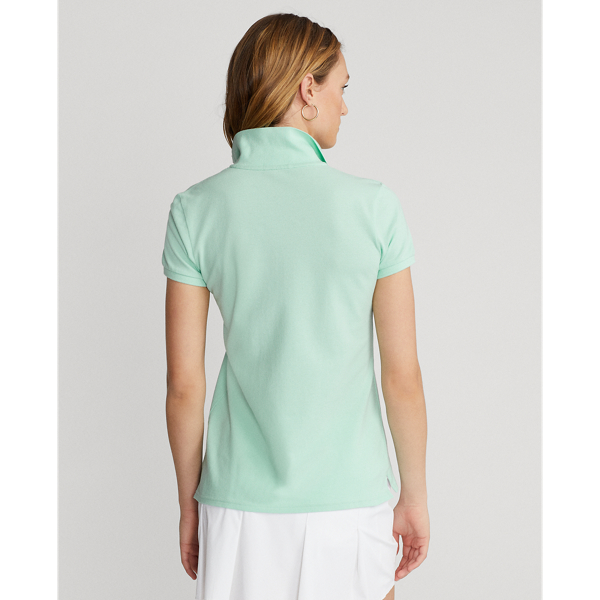 Polo&nbsp;ajust&eacute; en piqu&eacute; Ralph Lauren Golf en Vert avril/Ros&eacute; Taylor 5