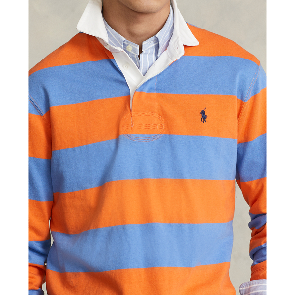 Orange/Harbor Island Blue The Iconic Rugby Shirt Polo Ralph Lauren 6