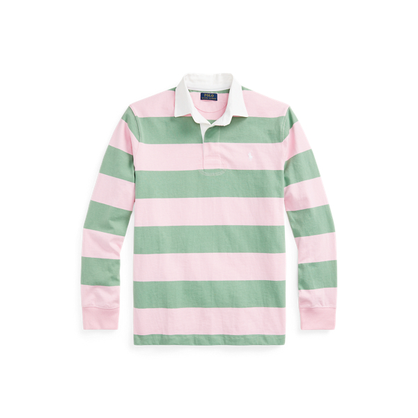 Carmel Pink/Outback Green The Iconic Rugby Shirt Polo Ralph Lauren 2