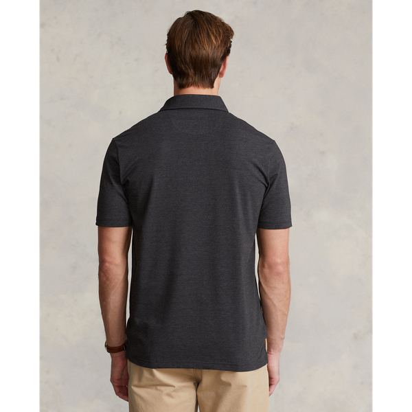 Black Marl Heather Classic Fit Performance Polo Shirt Polo Ralph Lauren 5