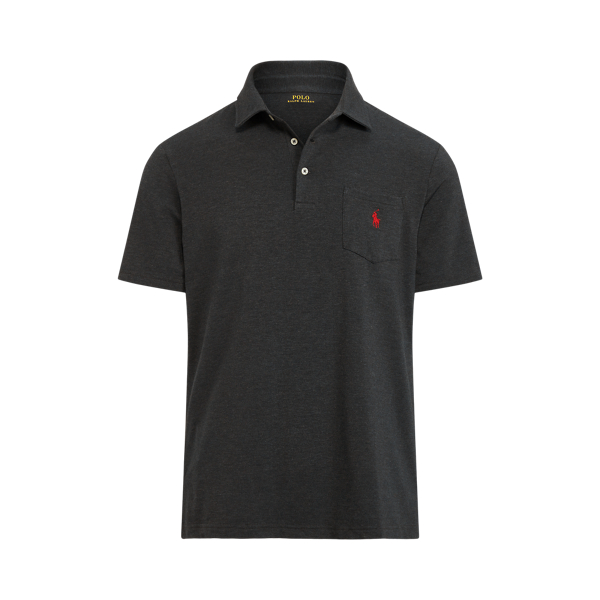 Black Marl Heather Classic Fit Performance Polo Shirt Polo Ralph Lauren 2