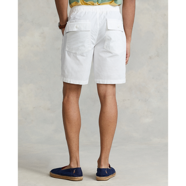 White 8-Inch Relaxed Fit Stretch Poplin Short Polo Ralph Lauren 5