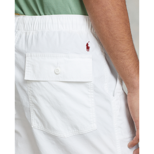 White 8-Inch Relaxed Fit Stretch Poplin Short Polo Ralph Lauren 6