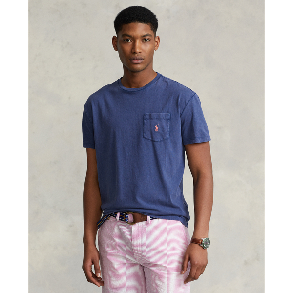 ★POLO RALPH LAUREN★ Classic fit cotton linen pocket t-shir Polo Ralph Lauren Classic Fit Cotton Linen Pocket Tee