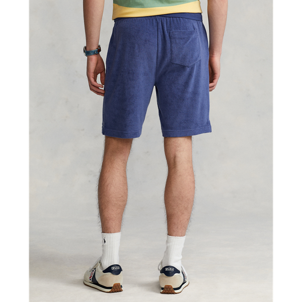 Light Navy Terry Drawstring Short Polo Ralph Lauren 4
