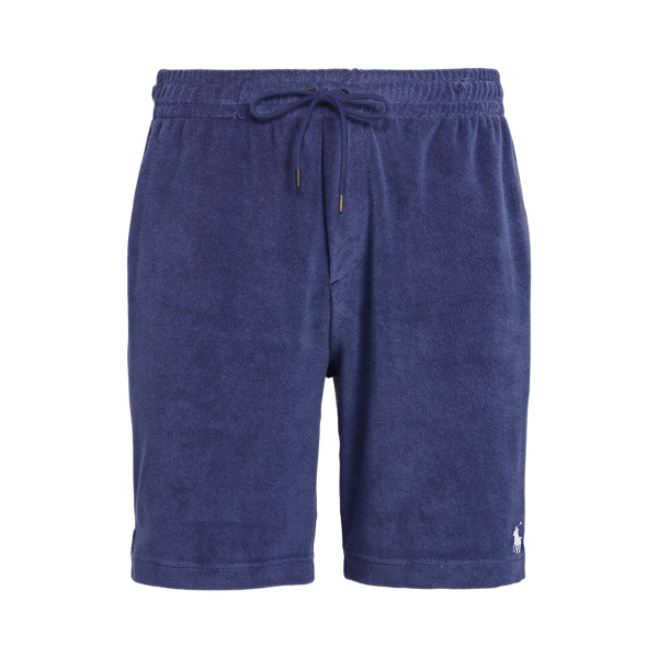 Light Navy Terry Drawstring Short Polo Ralph Lauren 2