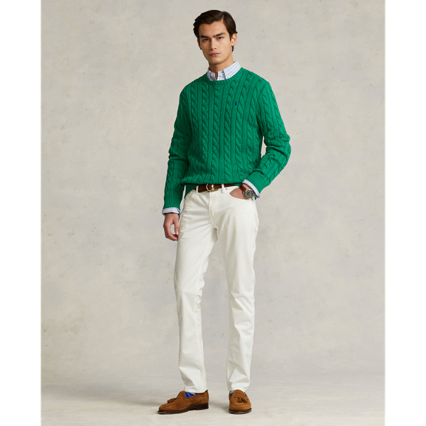 Deckwash White Sullivan Slim Stretch Sateen Trouser Polo Ralph Lauren 1