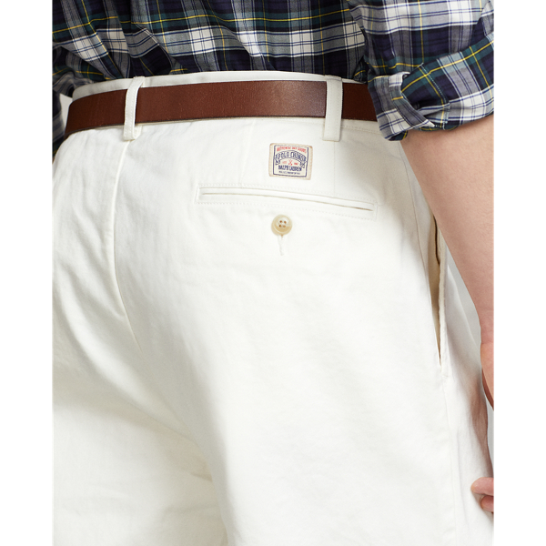 Deckwash White Whitman Relaxed Fit Pleated Chino Pant Polo Ralph Lauren 6
