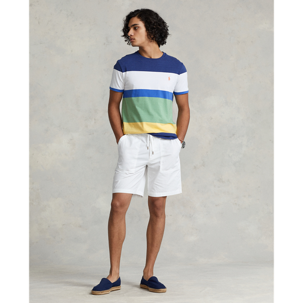 Light Navy Multi Classic Fit Striped Jersey T-Shirt Polo Ralph Lauren 4