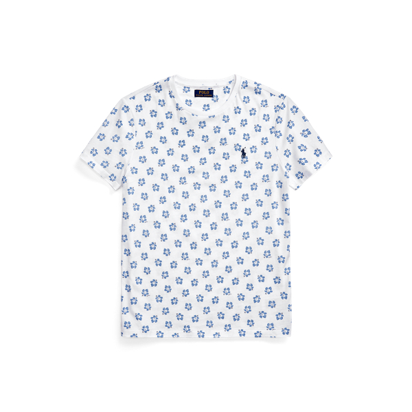 Hibiscus Cutout White Custom Slim Fit Floral Jersey T-Shirt Polo Ralph Lauren 2