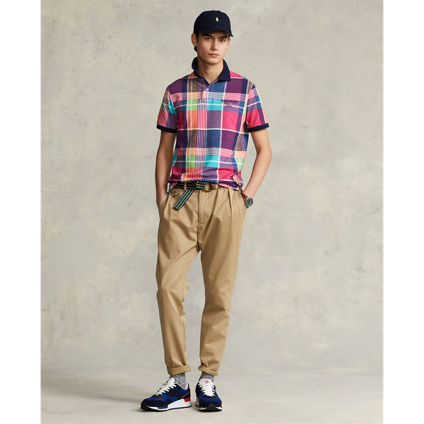 Pink Madras Custom Slim Fit Polo Sport Polo Shirt Polo Ralph Lauren 4