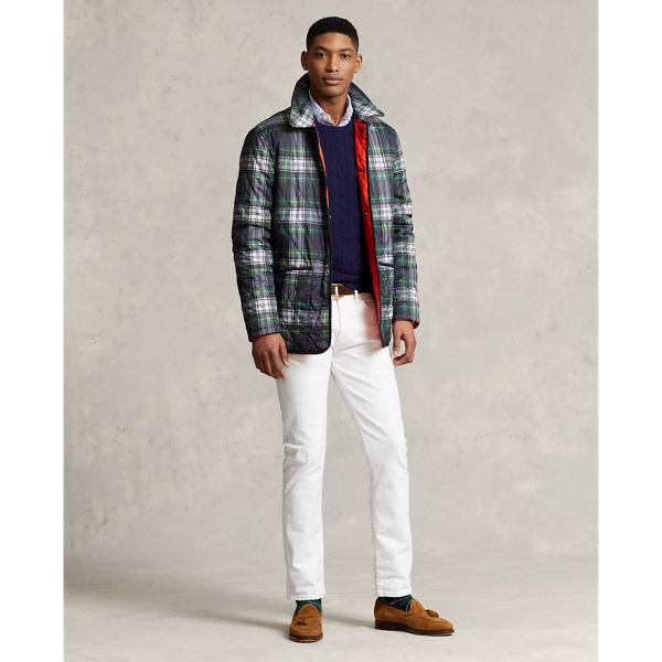 White Gordon/Bittersweet Water-Repellent Reversible Barn Coat Polo Ralph Lauren 4