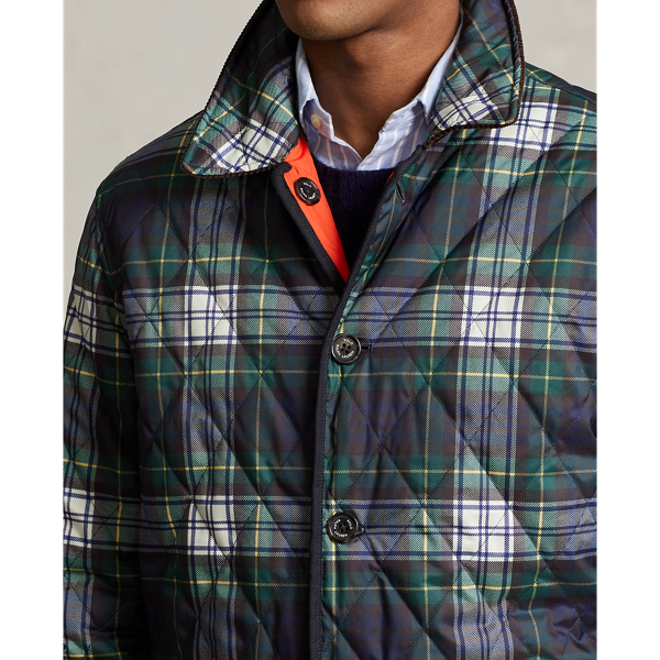 White Gordon/Bittersweet Water-Repellent Reversible Barn Coat Polo Ralph Lauren 6