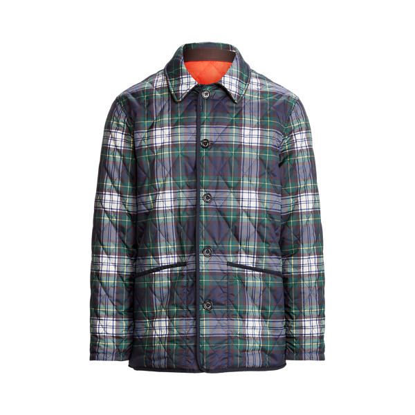 White Gordon/Bittersweet Water-Repellent Reversible Barn Coat Polo Ralph Lauren 2