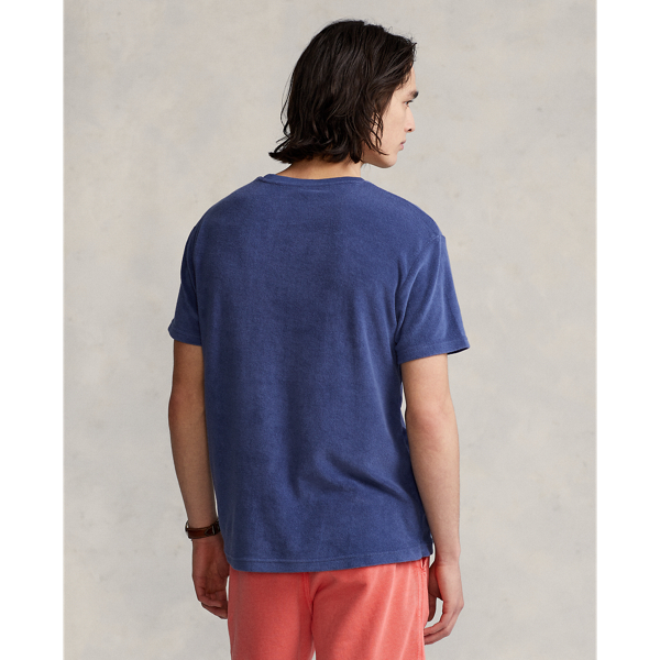 Light Navy Classic Fit Terry Crewneck T-Shirt Polo Ralph Lauren 5