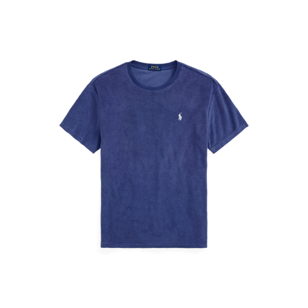 Light Navy Classic Fit Terry Crewneck T-Shirt Polo Ralph Lauren 2