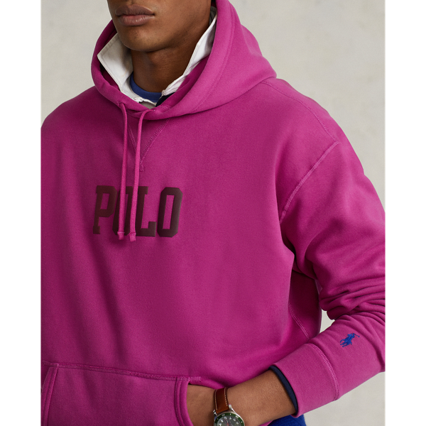 Vivid Pink The Big Fit RL Fleece Hoodie Polo Ralph Lauren 6