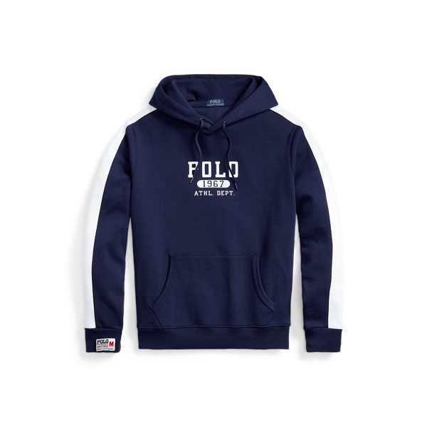 Newport Navy Logo Double-Knit Hoodie Polo Ralph Lauren 2